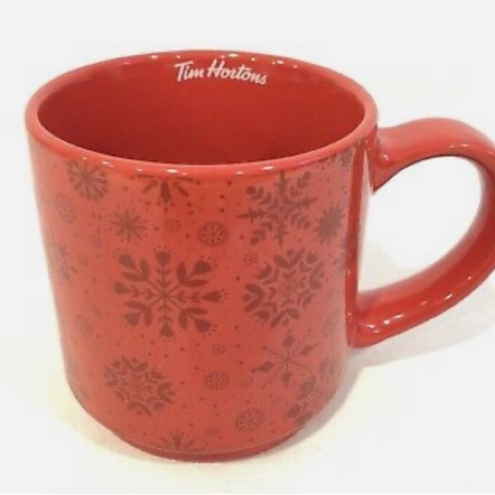 Tim horton’s red snowflake mug 2021